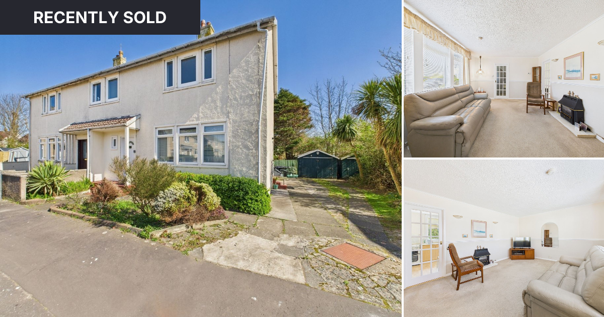 3 bed semi-detached house for sale in Rashley Square, Ardrossan, KA22 7 ...